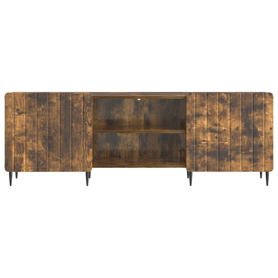 TV-kast Gerookt eiken 150 x 31 x 52 cm Bewerkt hout