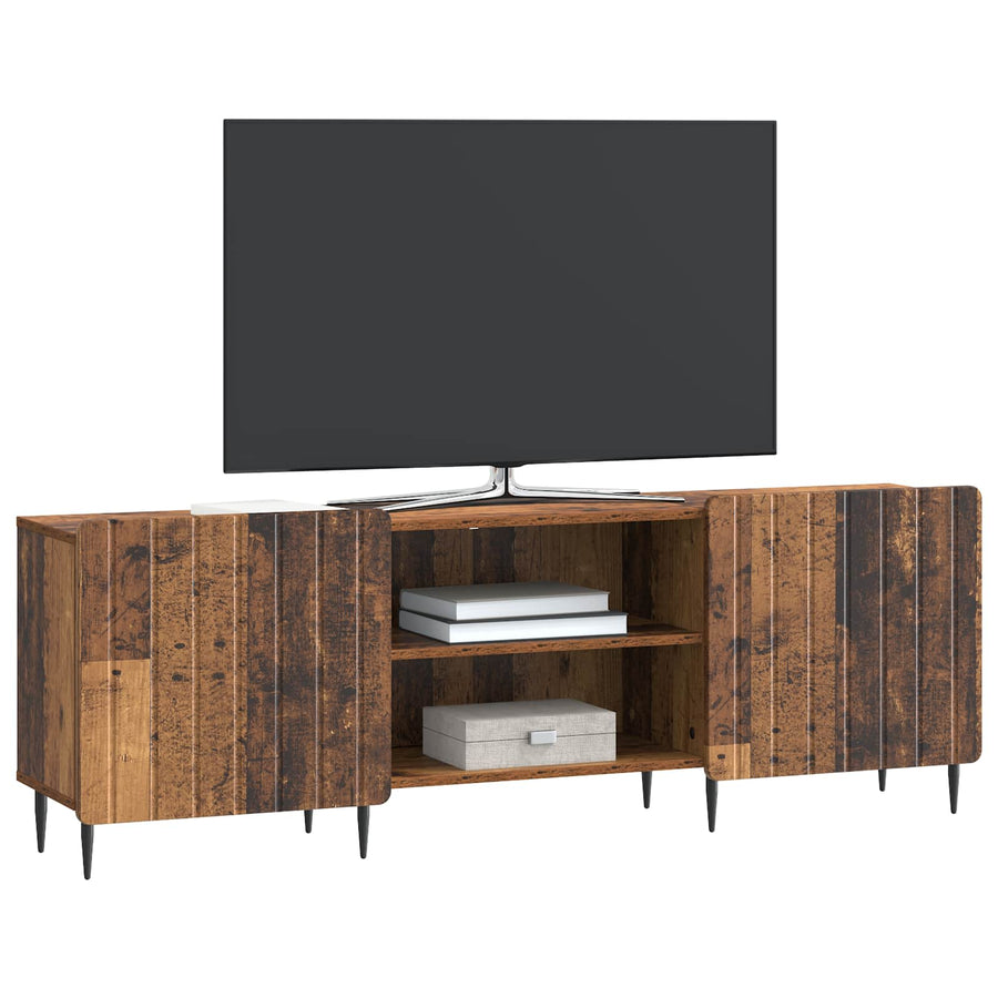 TV-kast Oud hout 150 x 31 x 52 cm Bewerkt hout