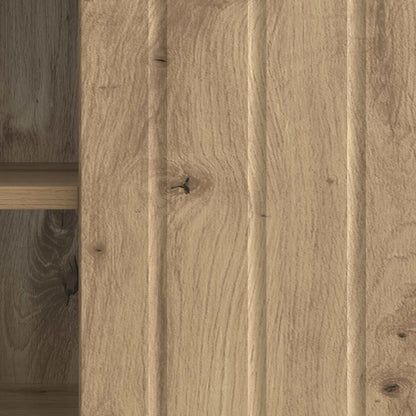 TV-kast Artisanaal eiken 150 x 31 x 52 cm Bewerkt hout