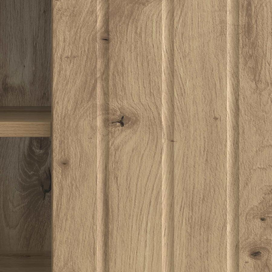 TV-kast Artisanaal eiken 150 x 31 x 52 cm Bewerkt hout