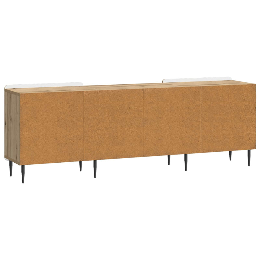 TV-kast Artisanaal eiken 150 x 31 x 52 cm Bewerkt hout
