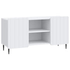 Tv-kast 102x34,5x52 cm bewerkt hout wit
