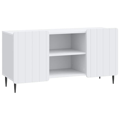 TV-kast Wit 102 x 34,5 x 52 cm Bewerkt hout