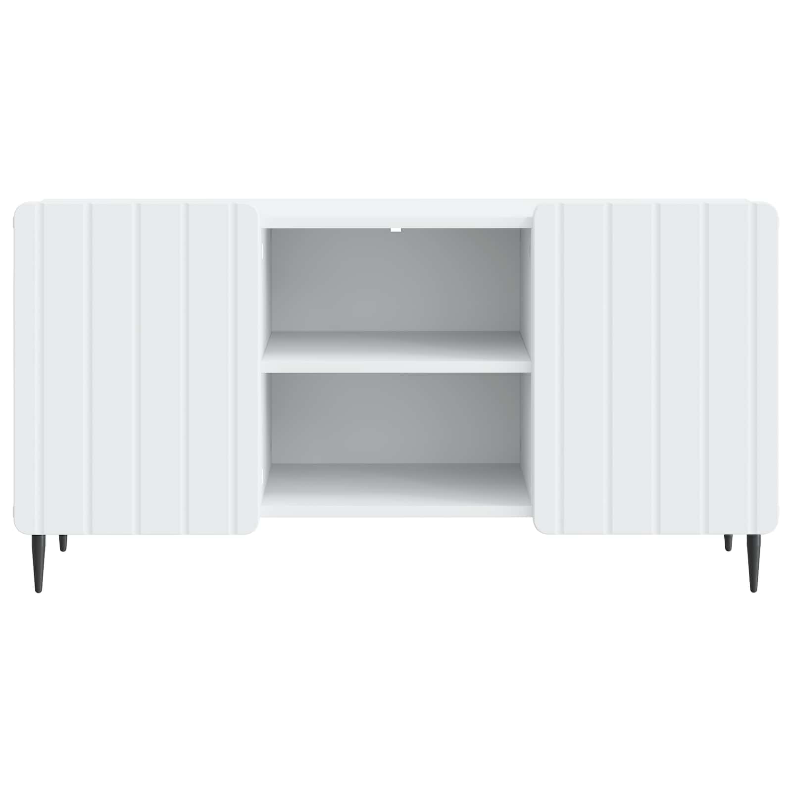 TV-kast Wit 102 x 34,5 x 52 cm Bewerkt hout