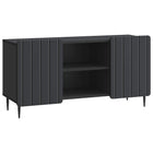 TV-kast 102x34,5x52 cm zwart bewerkt hout