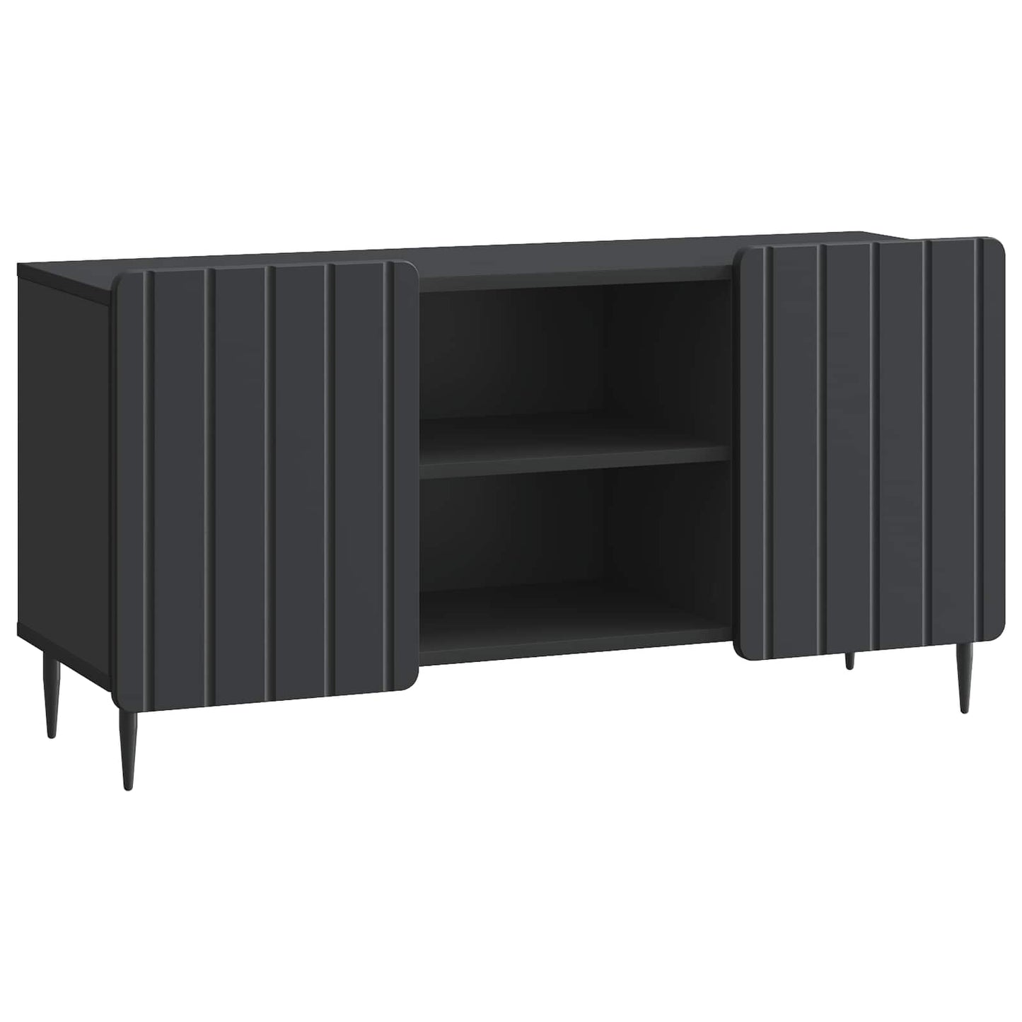 TV-kast Zwart 102 x 34,5 x 52 cm Bewerkt hout