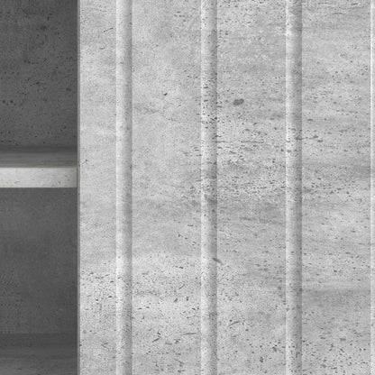 TV-kast Betongrijs 102 x 34,5 x 52 cm Bewerkt hout