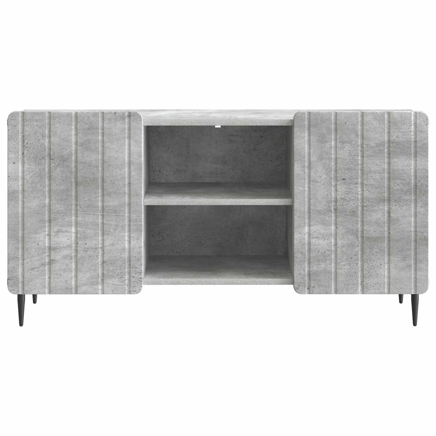 TV-kast Betongrijs 102 x 34,5 x 52 cm Bewerkt hout
