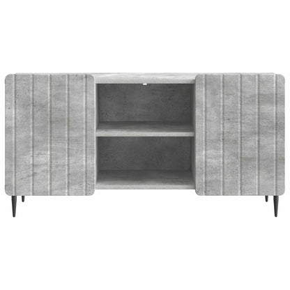 TV-kast Betongrijs 102 x 34,5 x 52 cm Bewerkt hout