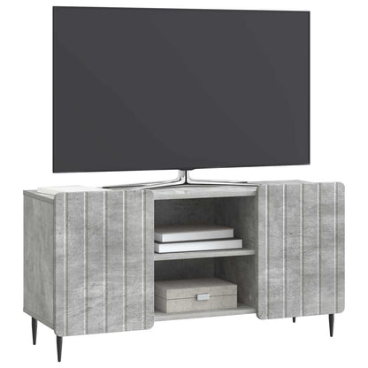 TV-kast Betongrijs 102 x 34,5 x 52 cm Bewerkt hout