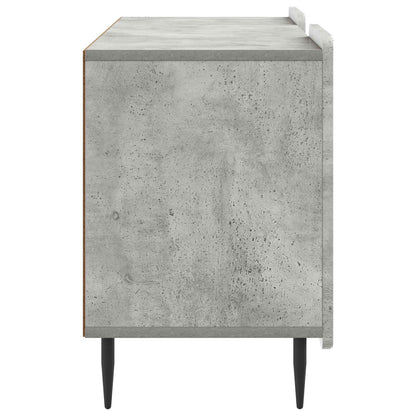 TV-kast Betongrijs 102 x 34,5 x 52 cm Bewerkt hout