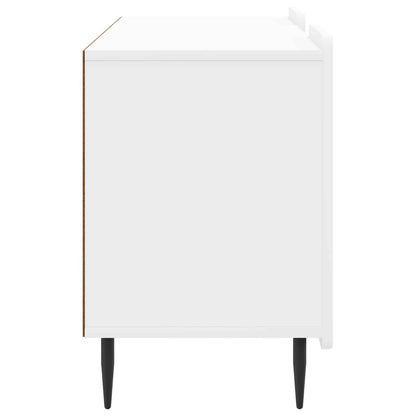 TV-kast Hoogglans Wit 102 x 34,5 x 52 cm Bewerkt hout