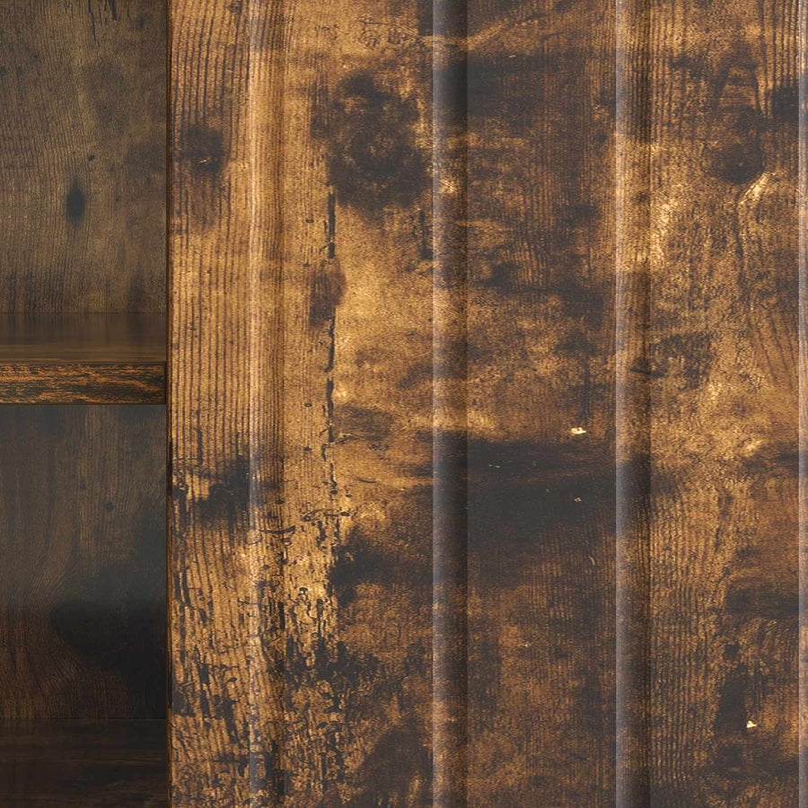 TV-kast Gerookt eiken 102 x 34,5 x 52 cm Bewerkt hout