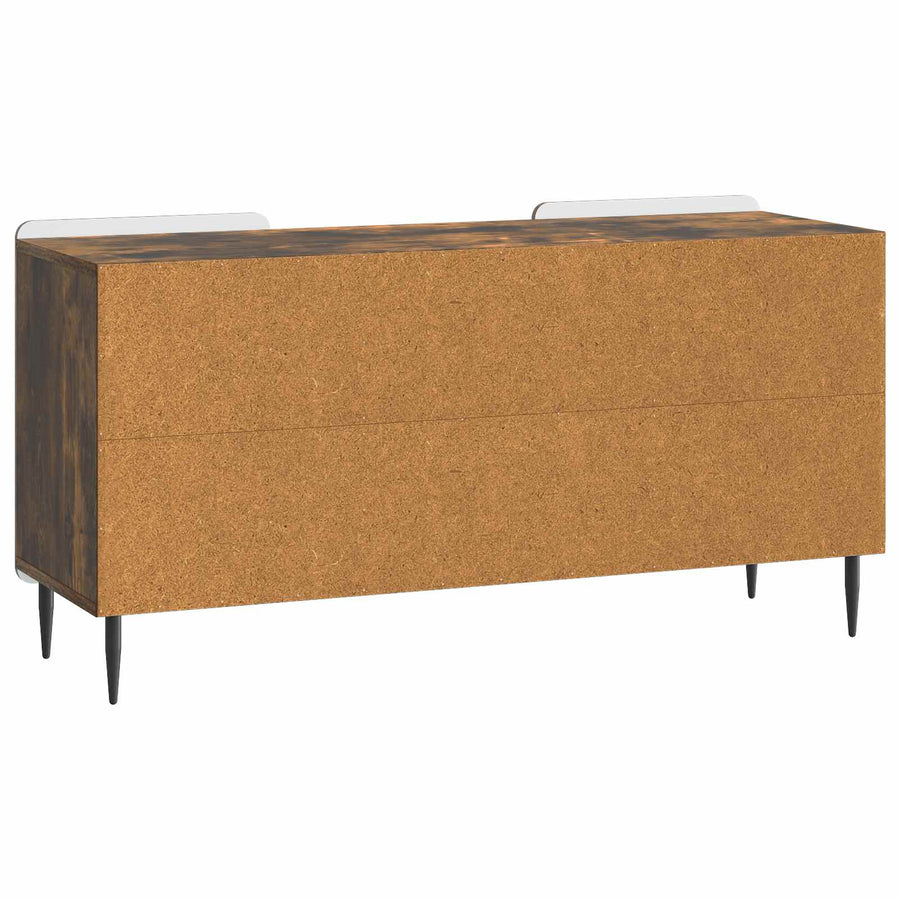TV-kast Gerookt eiken 102 x 34,5 x 52 cm Bewerkt hout