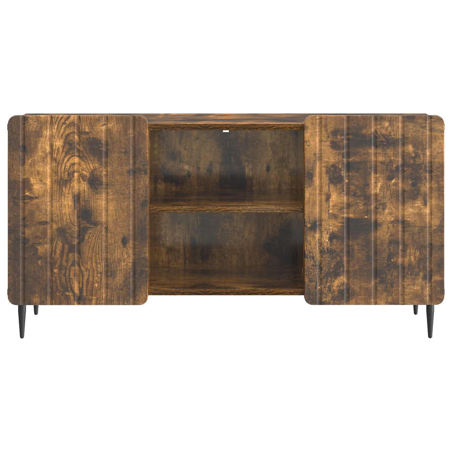 TV-kast Gerookt eiken 102 x 34,5 x 52 cm Bewerkt hout