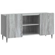 Tv-kast 102x34,5x52 cm bewerkt hout grijs sonoma