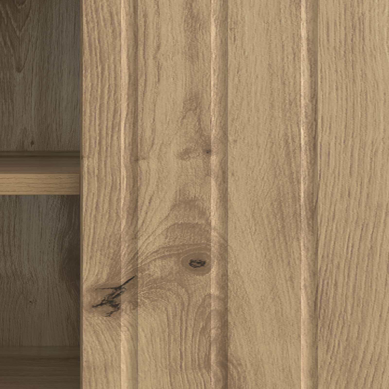 TV-kast Artisanaal eiken 102 x 34,5 x 52 cm Bewerkt hout