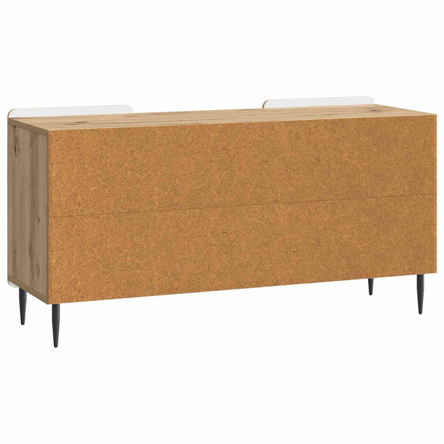 TV-kast Artisanaal eiken 102 x 34,5 x 52 cm Bewerkt hout