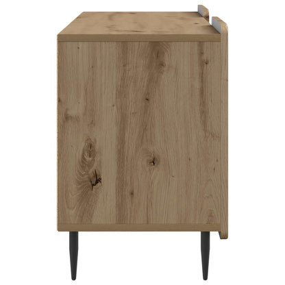 TV-kast Artisanaal eiken 102 x 34,5 x 52 cm Bewerkt hout