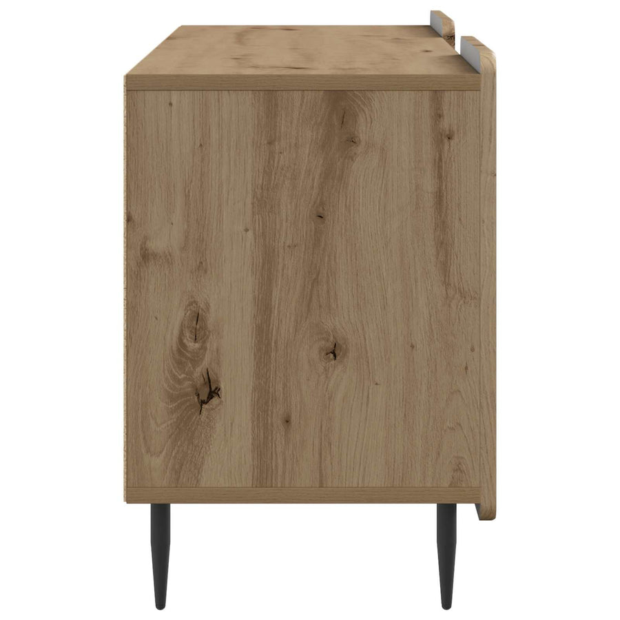 TV-kast Artisanaal eiken 102 x 34,5 x 52 cm Bewerkt hout