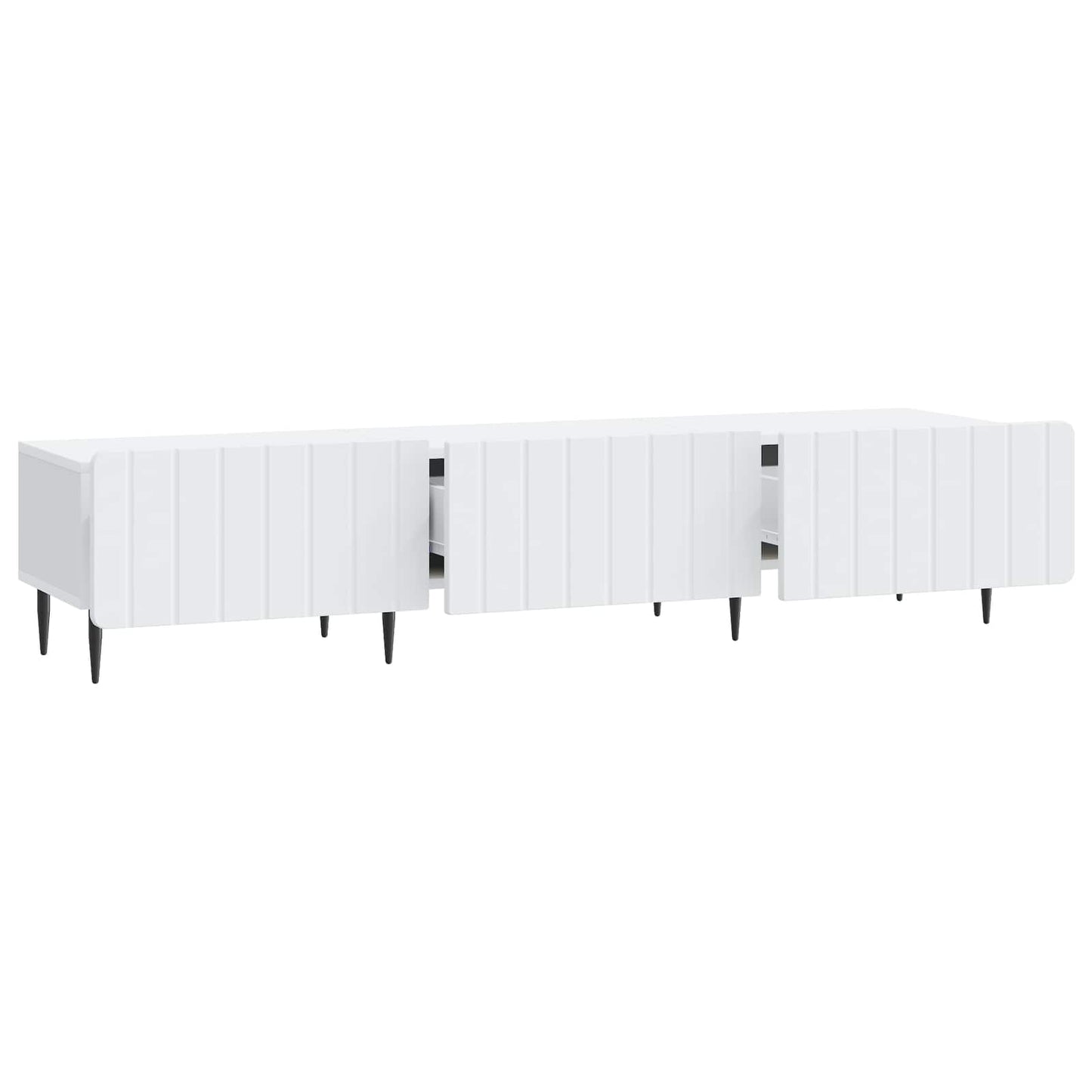 TV-kast met lade Wit 147 x 34,5 x 32 cm Bewerkt hout