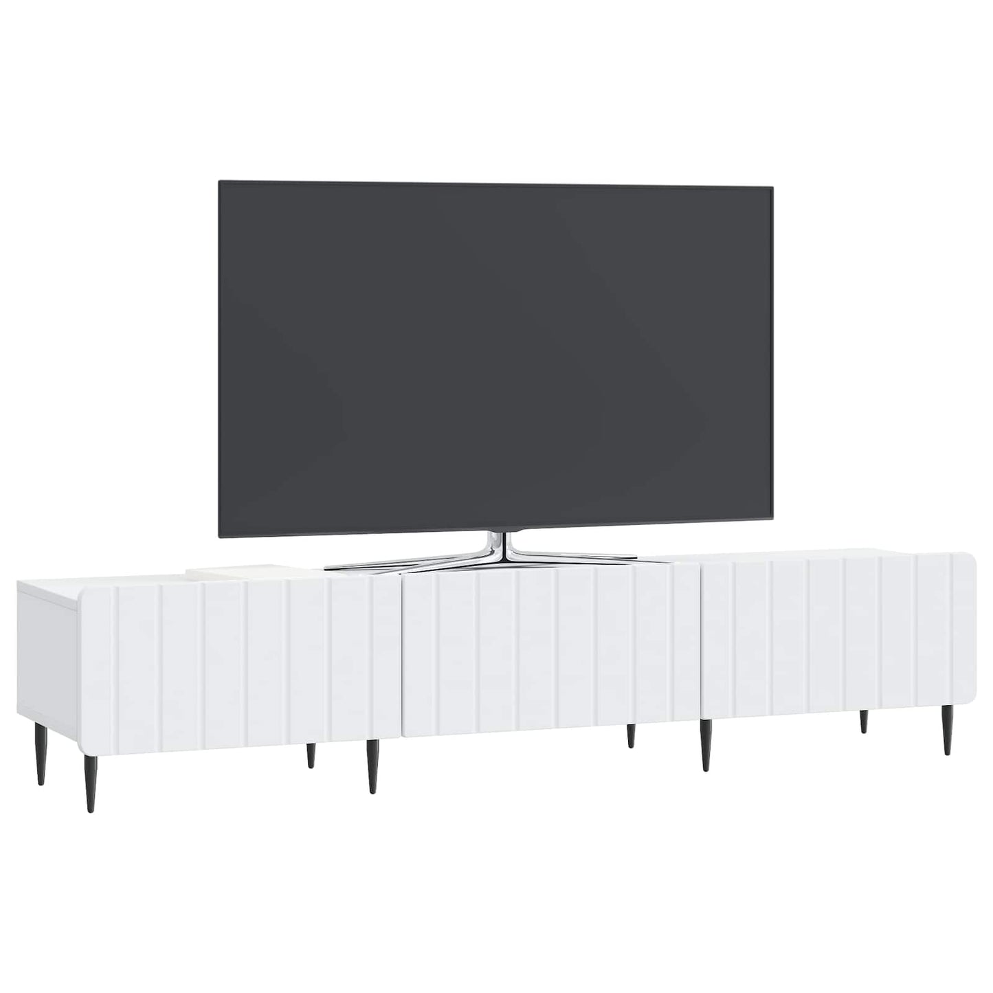TV-kast met lade Wit 147 x 34,5 x 32 cm Bewerkt hout