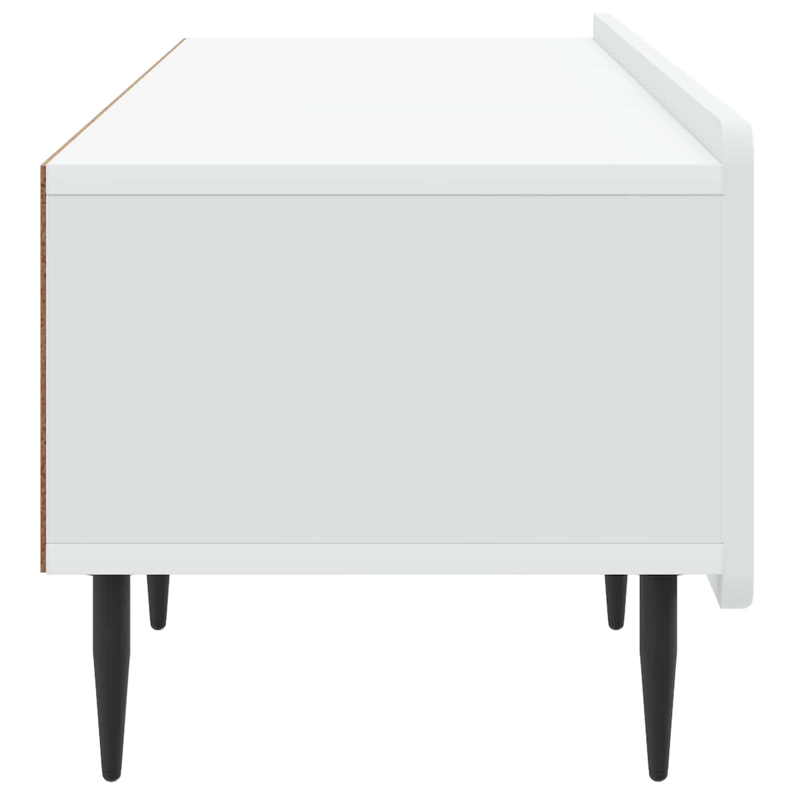 TV-kast met lade Wit 147 x 34,5 x 32 cm Bewerkt hout
