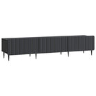 Tv-kast 147x34,5x32 cm zwart bewerkt hout