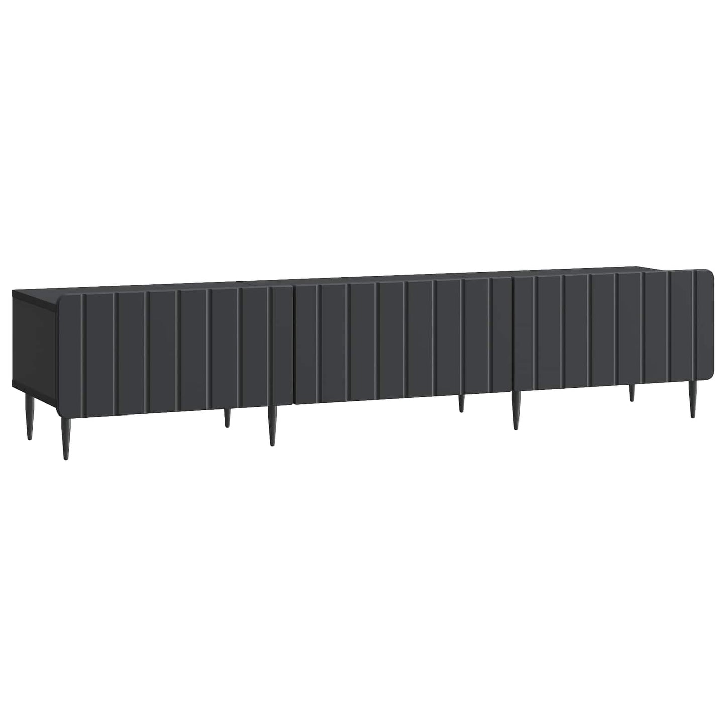 TV-kast met lade Zwart 147 x 34,5 x 32 cm Bewerkt hout