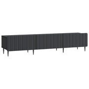 Tv-kast 147x34,5x32 cm zwart bewerkt hout