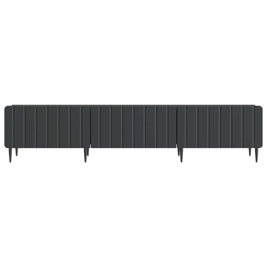 TV-kast met lade Zwart 147 x 34,5 x 32 cm Bewerkt hout