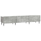 TV-kast 147x34,5x32 cm betongrijs bewerkt hout