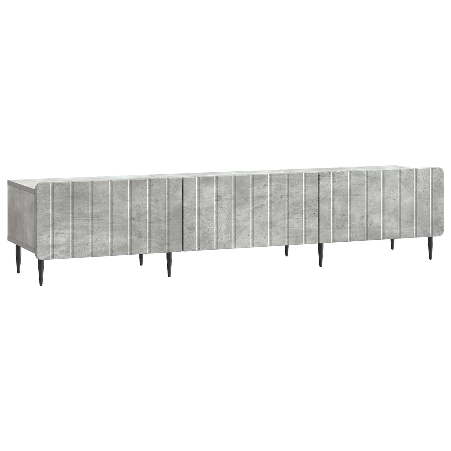 TV-kast met lade Betongrijs 147 x 34,5 x 32 cm Bewerkt hout