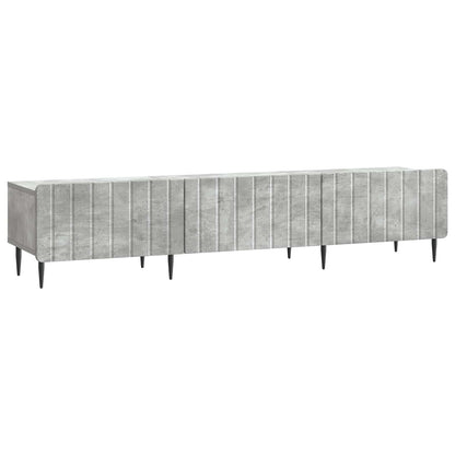TV-kast met lade Betongrijs 147 x 34,5 x 32 cm Bewerkt hout