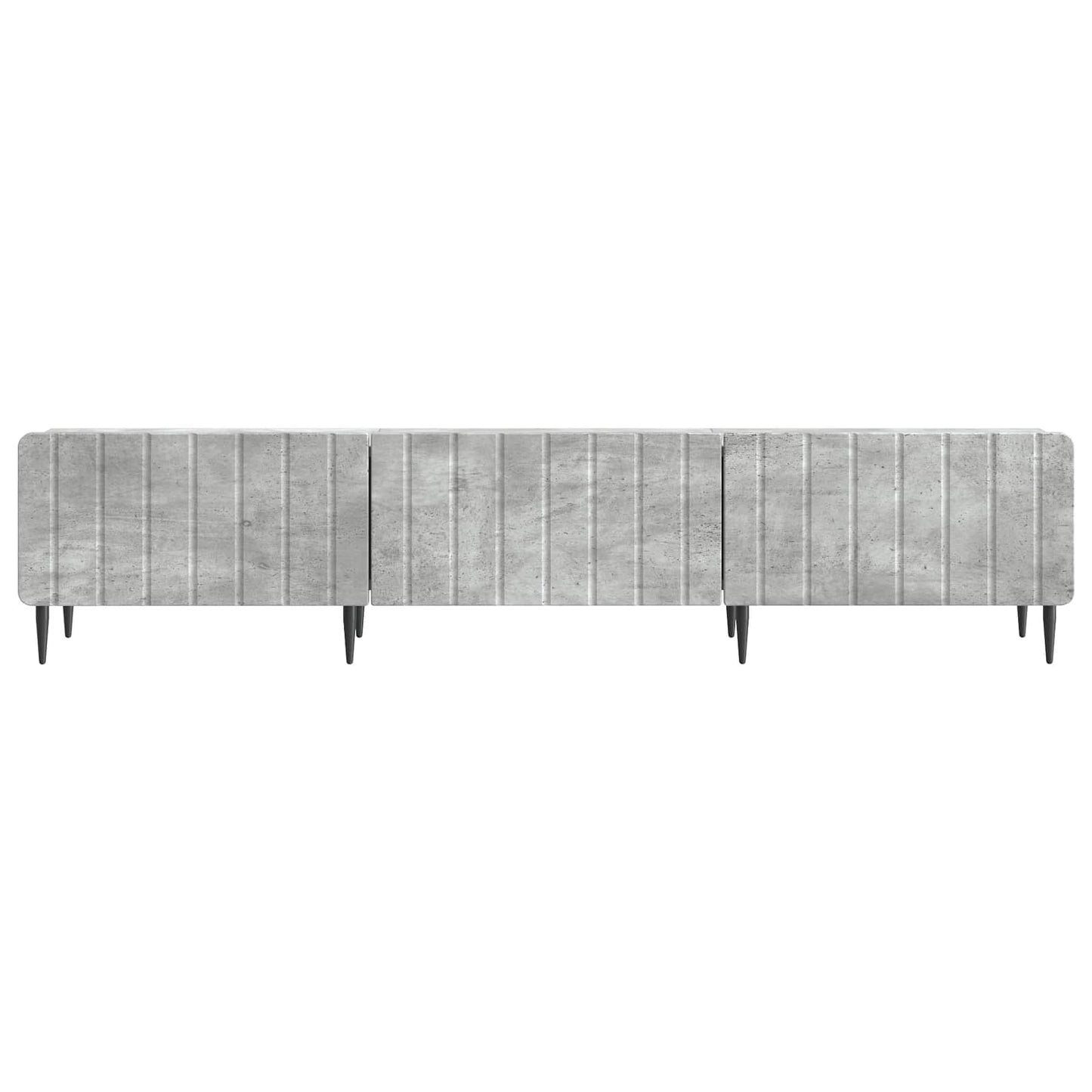 TV-kast met lade Betongrijs 147 x 34,5 x 32 cm Bewerkt hout