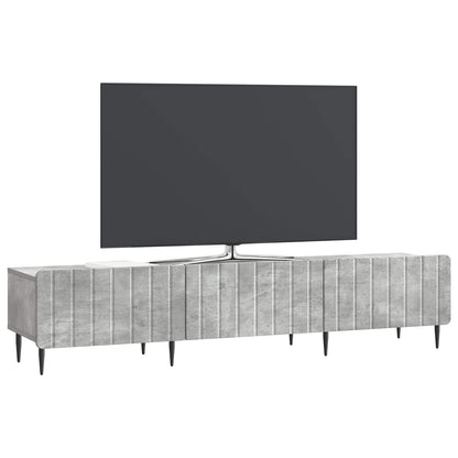 TV-kast met lade Betongrijs 147 x 34,5 x 32 cm Bewerkt hout