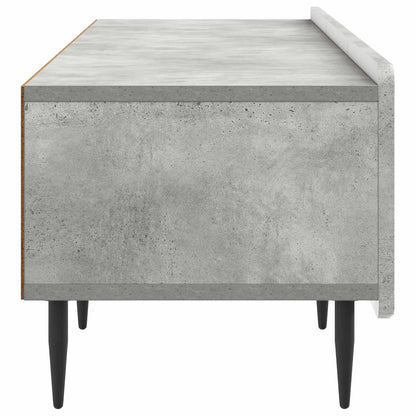 TV-kast met lade Betongrijs 147 x 34,5 x 32 cm Bewerkt hout