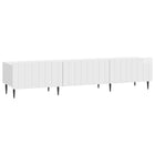 TV-kast 147x34,5x32 cm hoogglans wit bewerkt hout