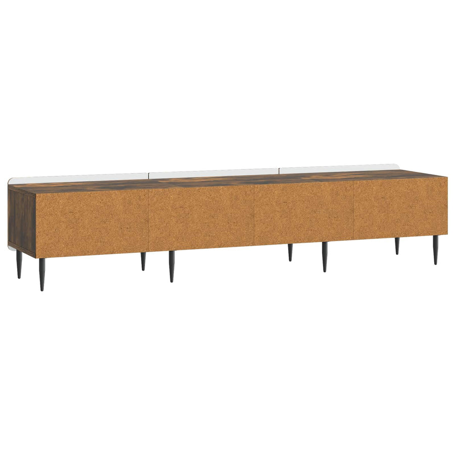 TV-kast met lade Gerookt eiken 147 x 34,5 x 32 cm Bewerkt hout