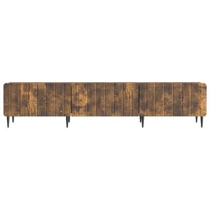 TV-kast met lade Gerookt eiken 147 x 34,5 x 32 cm Bewerkt hout