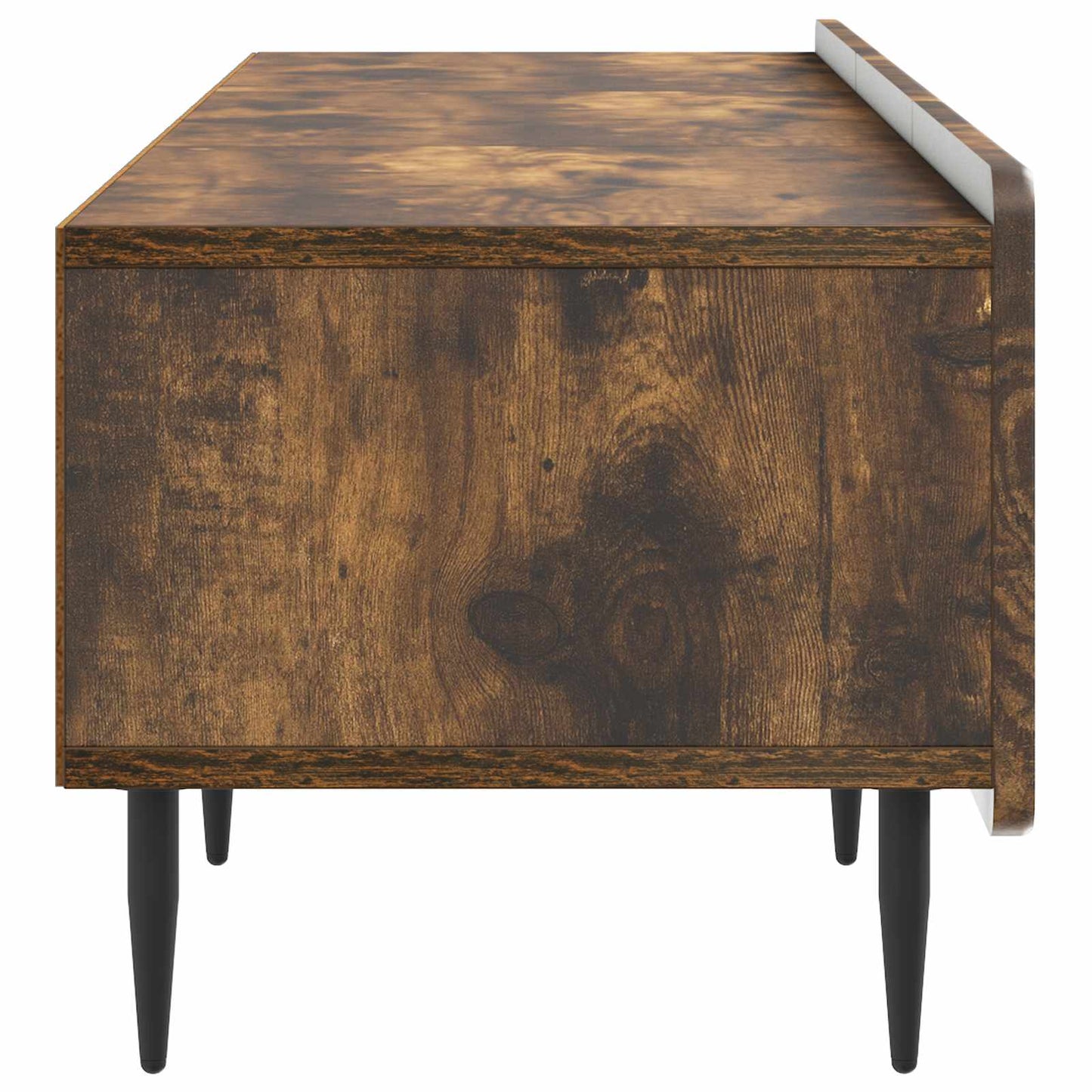 TV-kast met lade Gerookt eiken 147 x 34,5 x 32 cm Bewerkt hout