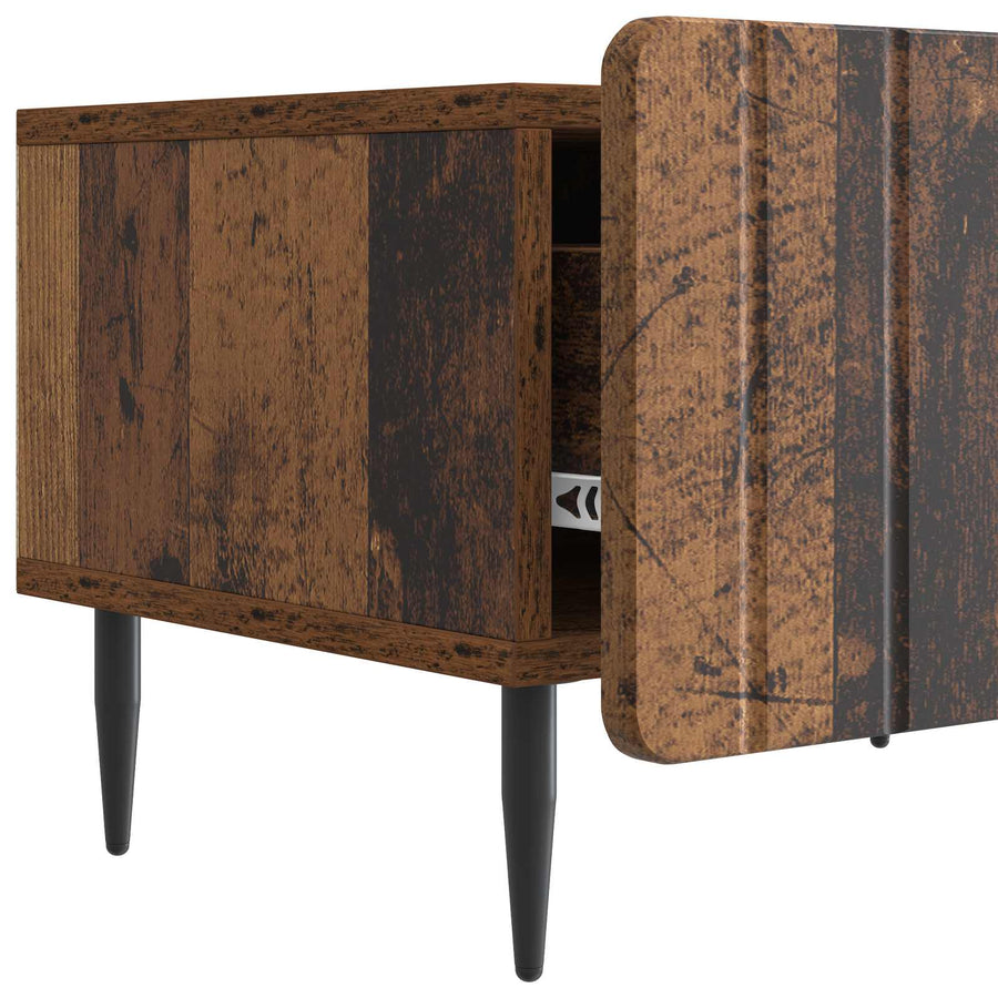 TV-kast met lade Oud hout 147 x 34,5 x 32 cm Bewerkt hout