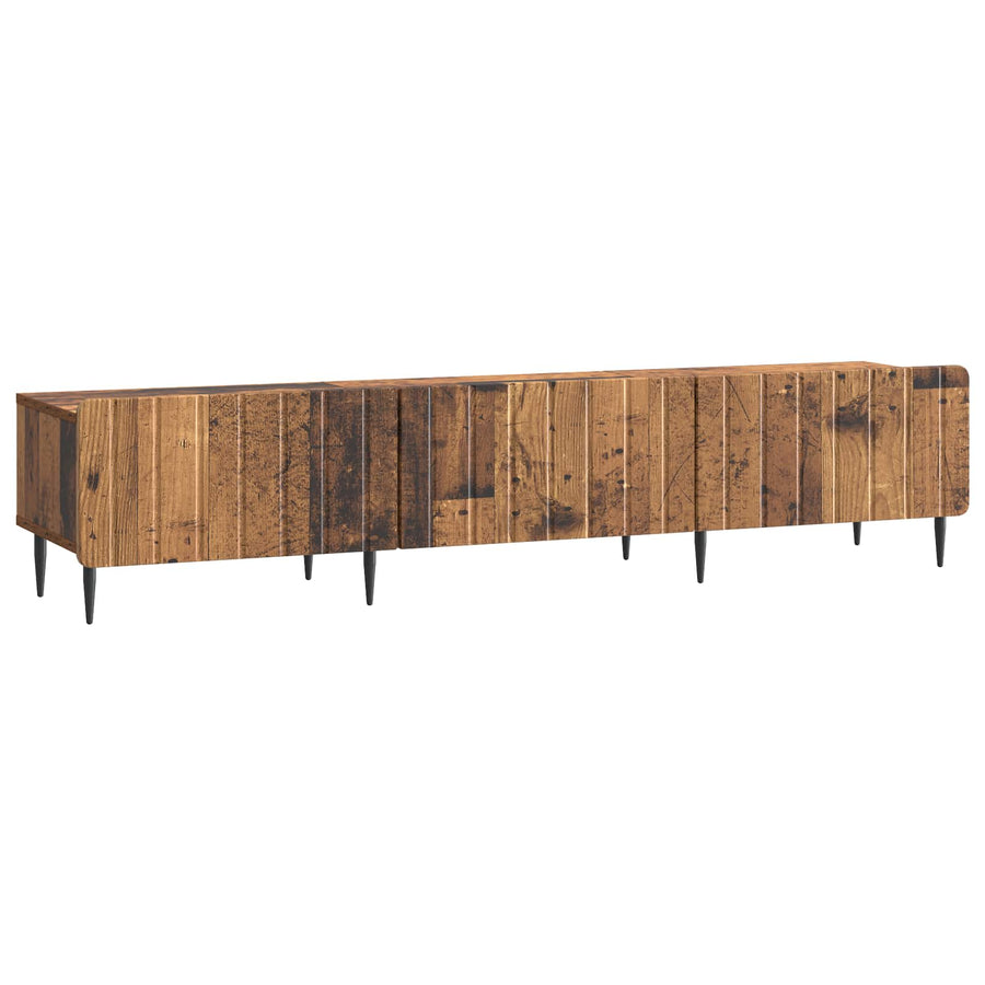 TV-kast met lade Oud hout 147 x 34,5 x 32 cm Bewerkt hout