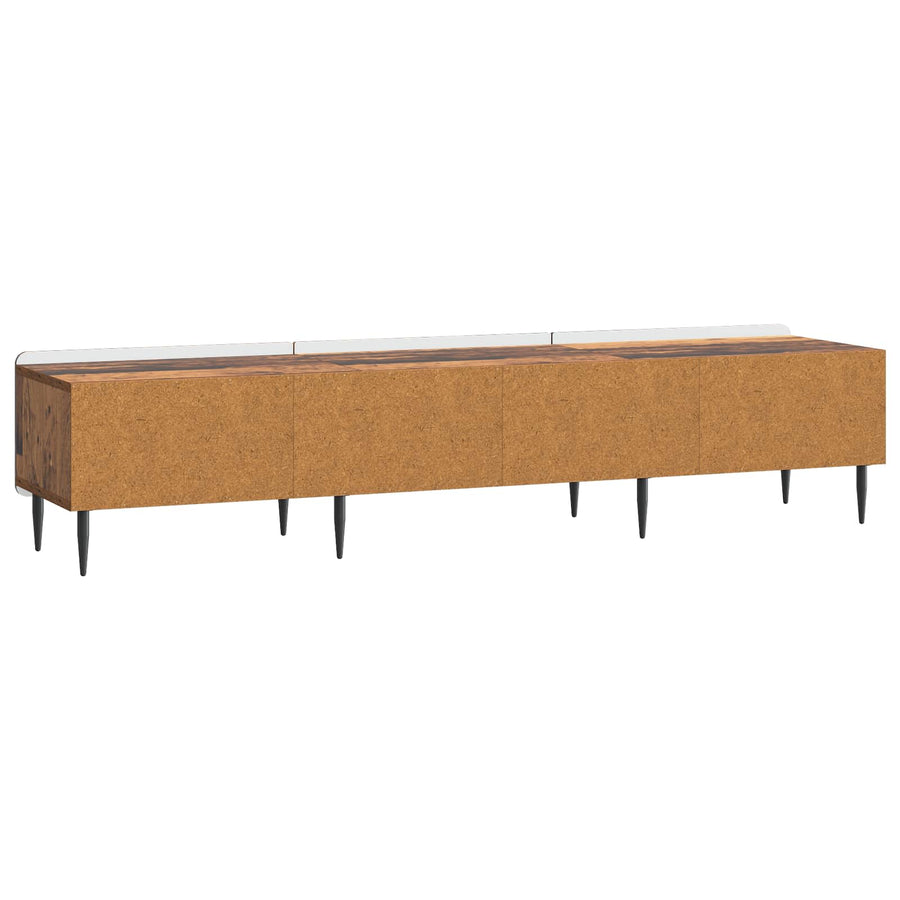 TV-kast met lade Oud hout 147 x 34,5 x 32 cm Bewerkt hout