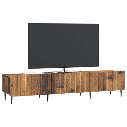 TV-kast met lade Oud hout 147 x 34,5 x 32 cm Bewerkt hout