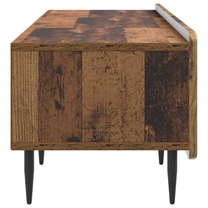 TV-kast met lade Oud hout 147 x 34,5 x 32 cm Bewerkt hout