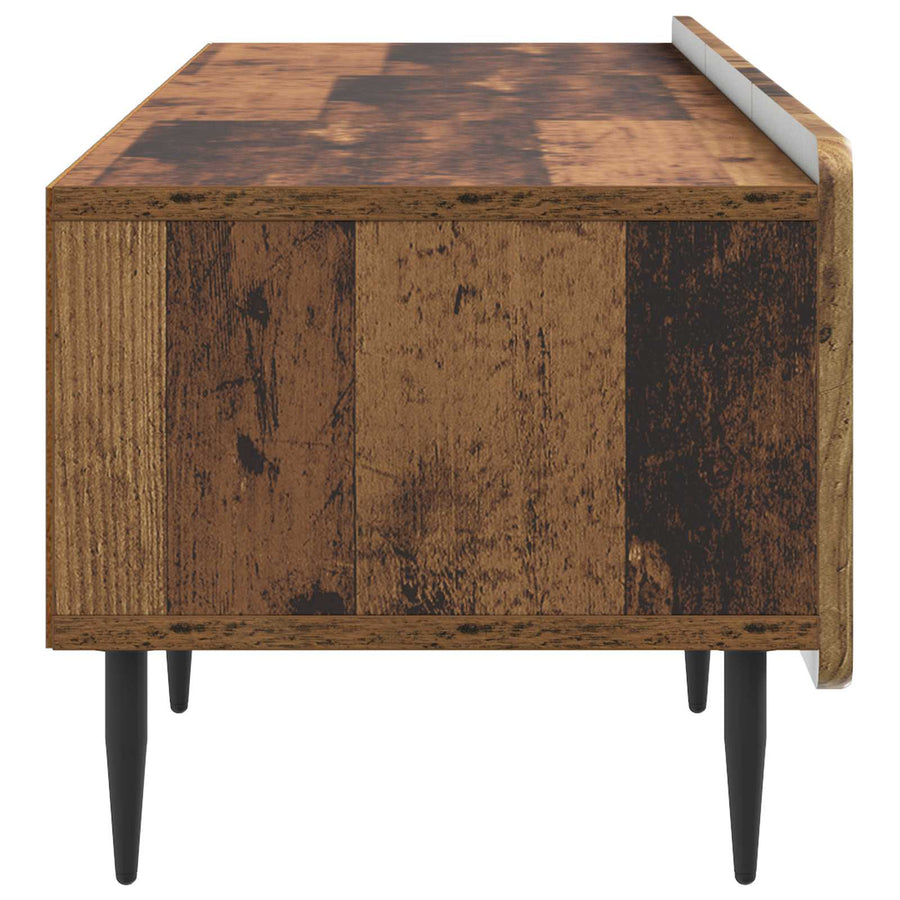 TV-kast met lade Oud hout 147 x 34,5 x 32 cm Bewerkt hout