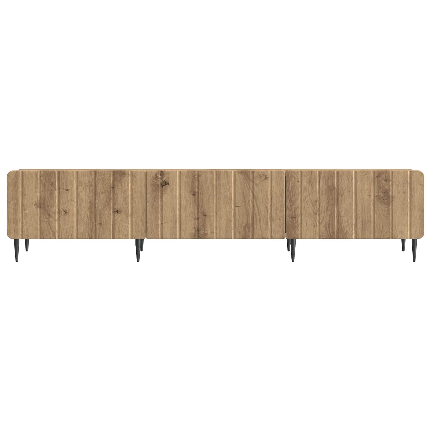 TV-kast Artisanaal eiken 147 x 34,5 x 32 cm Bewerkt hout