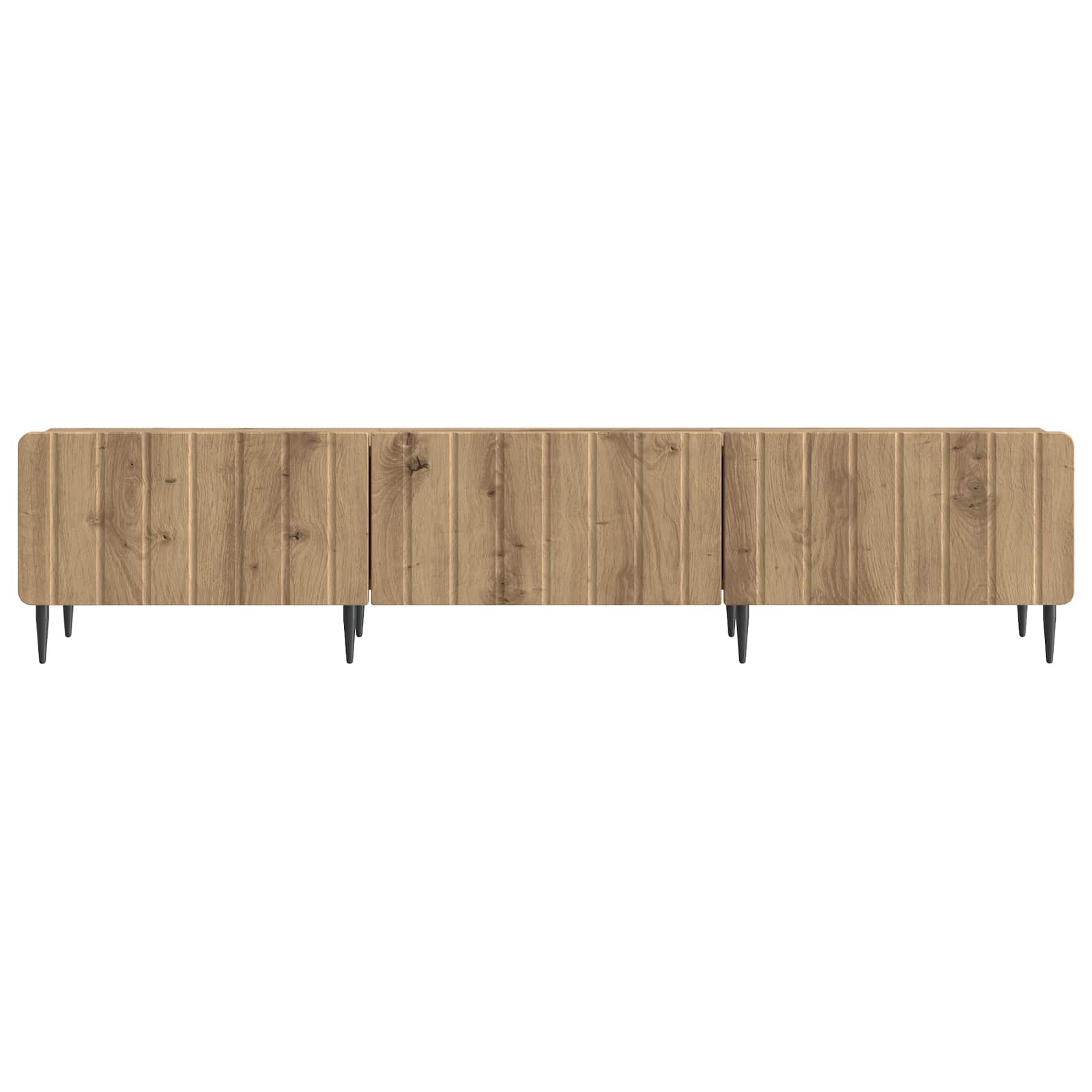 TV-kast Artisanaal eiken 147 x 34,5 x 32 cm Bewerkt hout
