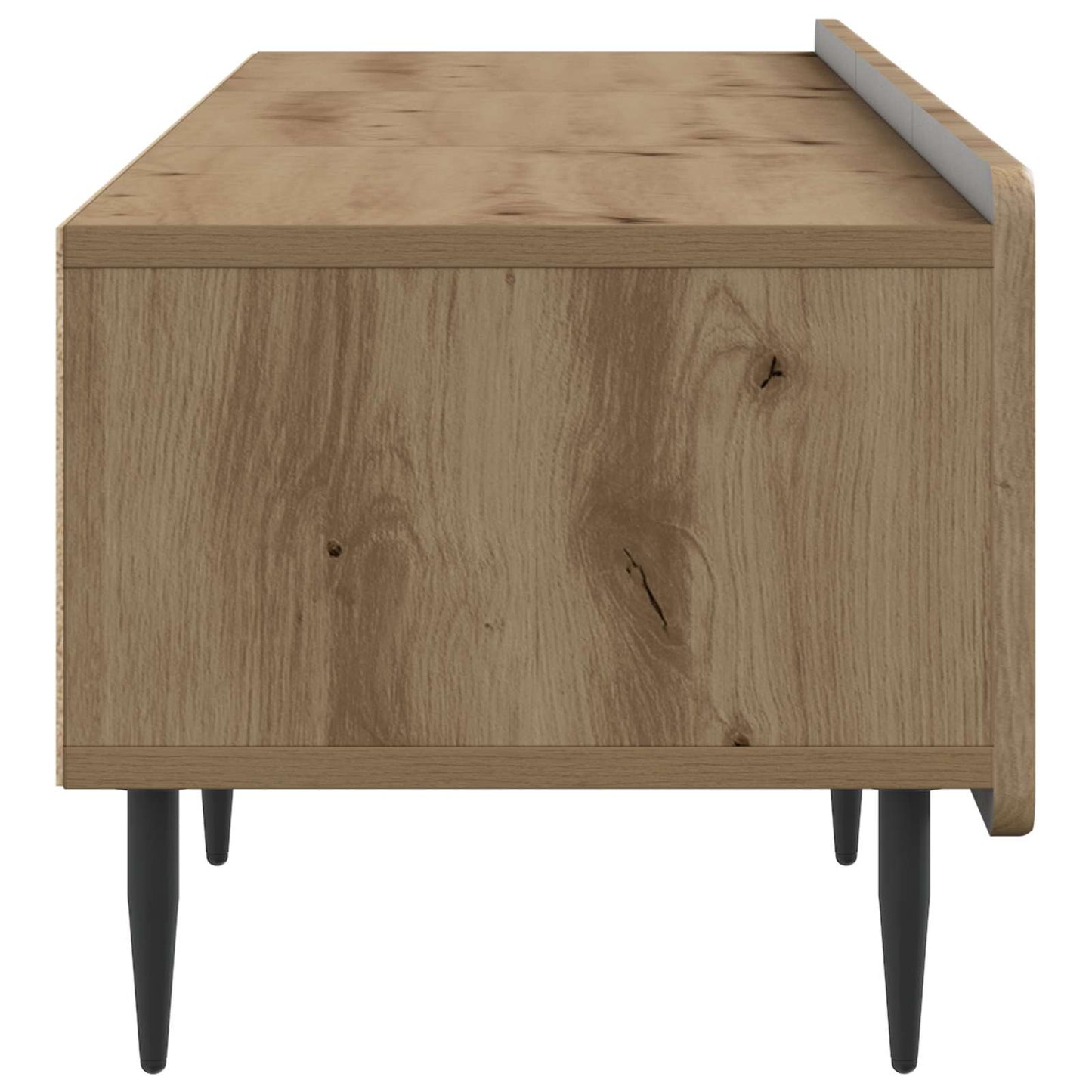 TV-kast Artisanaal eiken 147 x 34,5 x 32 cm Bewerkt hout